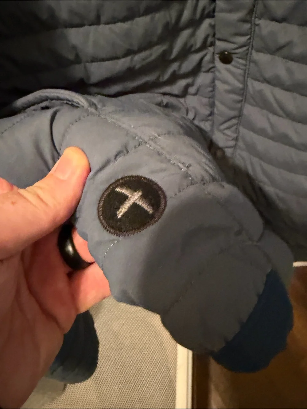 Relwen Windzip Jacket Men's 2X - Quilted Insulated Full Zip Snap - Slate Blue